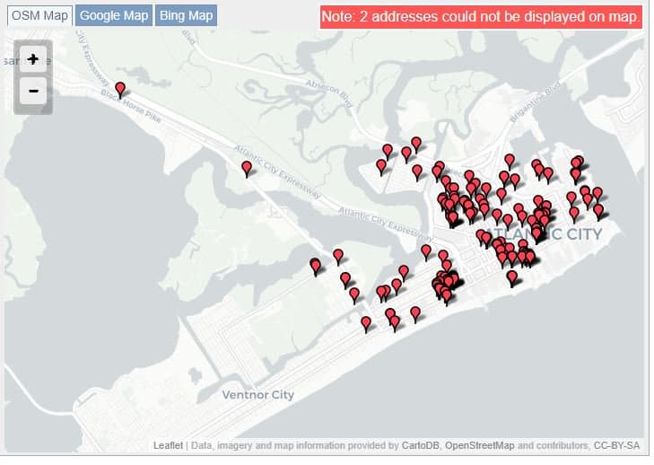 Atlantic City Sex Offender Map
